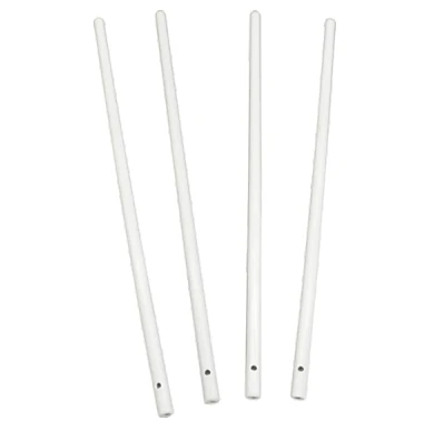 Curtain rods with drilled ends